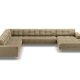 MICADONI  Venstre hjrnesofa i flyel, Mamaia, 7 seter, 327x256x75