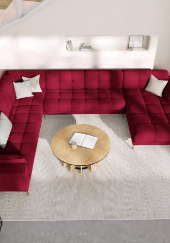 MICADONI  Venstre hjrnesofa i flyel, Mamaia, 7 seter, 327x256x75