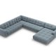MICADONI  Venstre hjrnesofa i flyel, Mamaia, 7 seter, 327x256x75