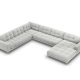 MICADONI  Venstre hjrnesofa i flyel, Mamaia, 7 seter, 327x256x75
