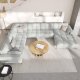 MICADONI  Venstre hjrnesofa i flyel, Mamaia, 7 seter, 327x256x75