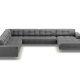 MICADONI  Venstre hjrnesofa i flyel, Mamaia, 7 seter, 327x256x75
