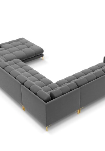 MICADONI  Venstre hjrnesofa i flyel, Mamaia, 7 seter, 327x256x75