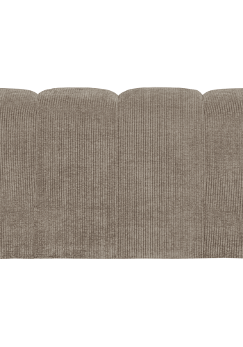 WOOOD MOJO MATBÄNK 164 CM MED RYGGSTÖD RIBBT TYG MÖRK SAND