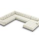 MICADONI  Venstre hjrnesofa i flyel, Mamaia, 7 seter, 327x256x75