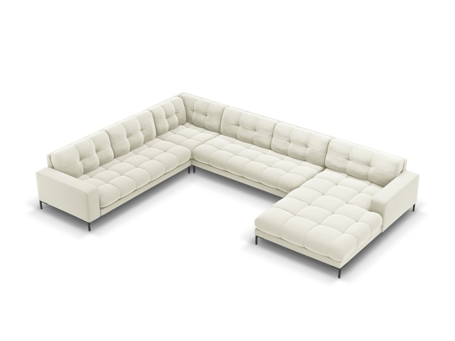 MICADONI  Venstre hjrnesofa i flyel, Mamaia, 7 seter, 327x256x75