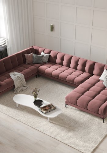 MICADONI  Venstre hjrnesofa i flyel, Mamaia, 7 seter, 327x256x75