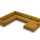 MICADONI  Venstre hjrnesofa i flyel, Mamaia, 7 seter, 327x256x75