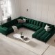 MICADONI  Venstre hjrnesofa i flyel, Mamaia, 7 seter, 327x256x75