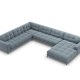 MICADONI  Venstre hjrnesofa i flyel, Mamaia, 7 seter, 327x256x75