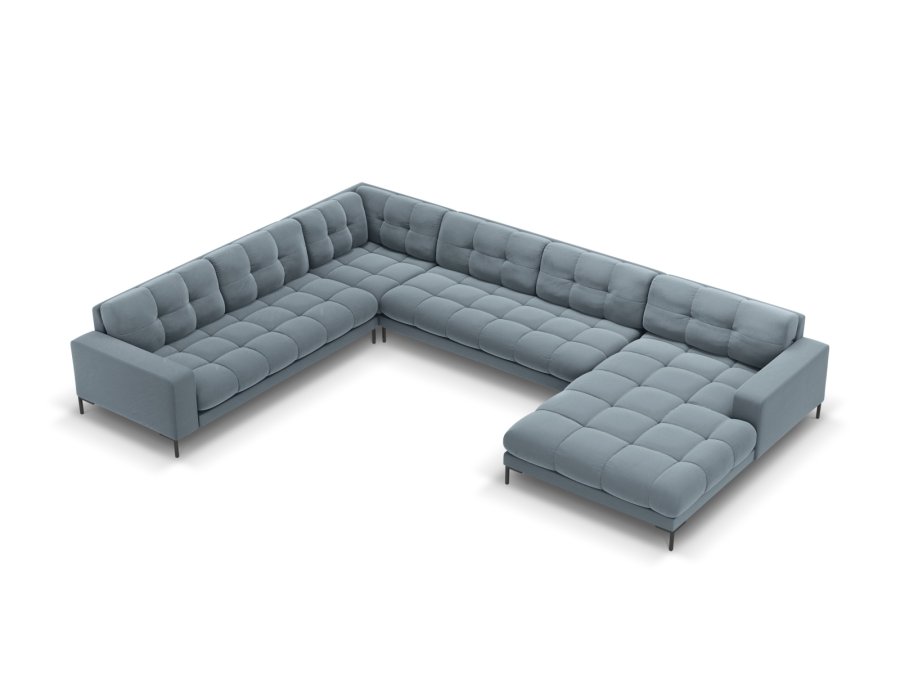 MICADONI  Venstre hjrnesofa i flyel, Mamaia, 7 seter, 327x256x75