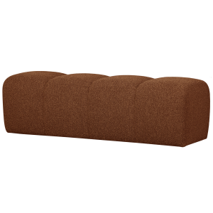 WOOOD MOJO MATBÄNK 164 CM BOUCLE RUSTISK BRUN MELANGE