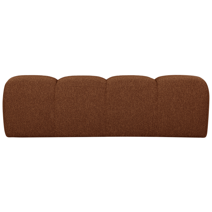 WOOOD MOJO MATBÄNK 164 CM BOUCLE RUSTISK BRUN MELANGE