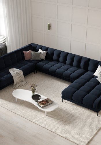 MICADONI  Venstre hjrnesofa i flyel, Mamaia, 7 seter, 327x256x75