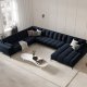 MICADONI  Venstre hjrnesofa i flyel, Mamaia, 7 seter, 327x256x75