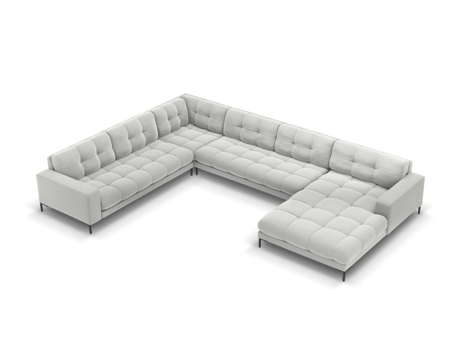 MICADONI  Venstre hjrnesofa i flyel, Mamaia, 7 seter, 327x256x75