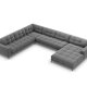 MICADONI  Venstre hjrnesofa i flyel, Mamaia, 7 seter, 327x256x75