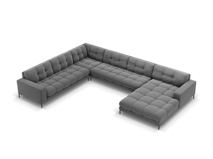 MICADONI  Venstre hjrnesofa i flyel, Mamaia, 7 seter, 327x256x75