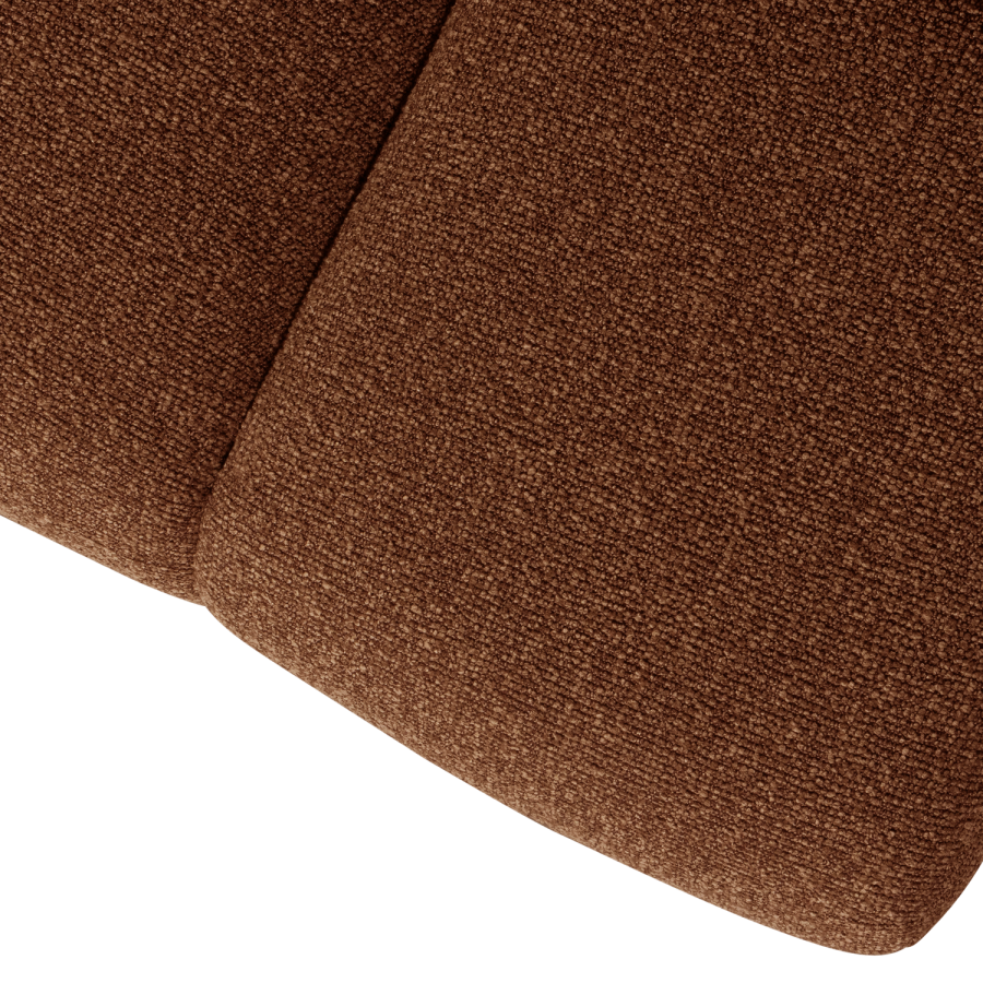 WOOOD MOJO MATBÄNK 164 CM BOUCLE RUSTISK BRUN MELANGE