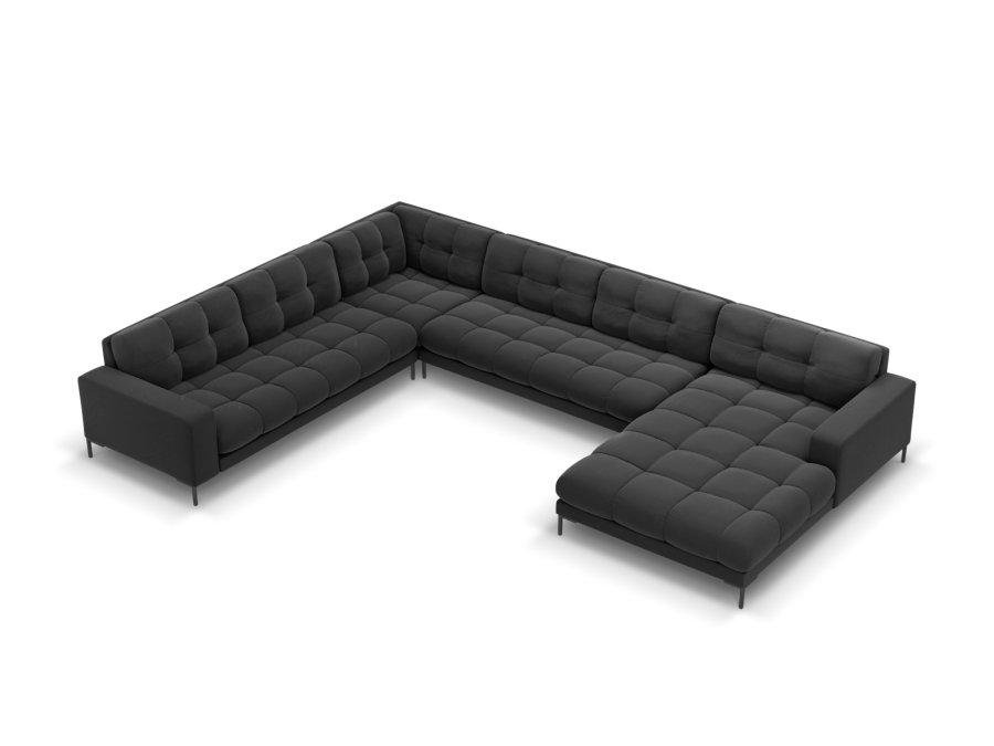 MICADONI  Venstre hjrnesofa i flyel, Mamaia, 7 seter, 327x256x75