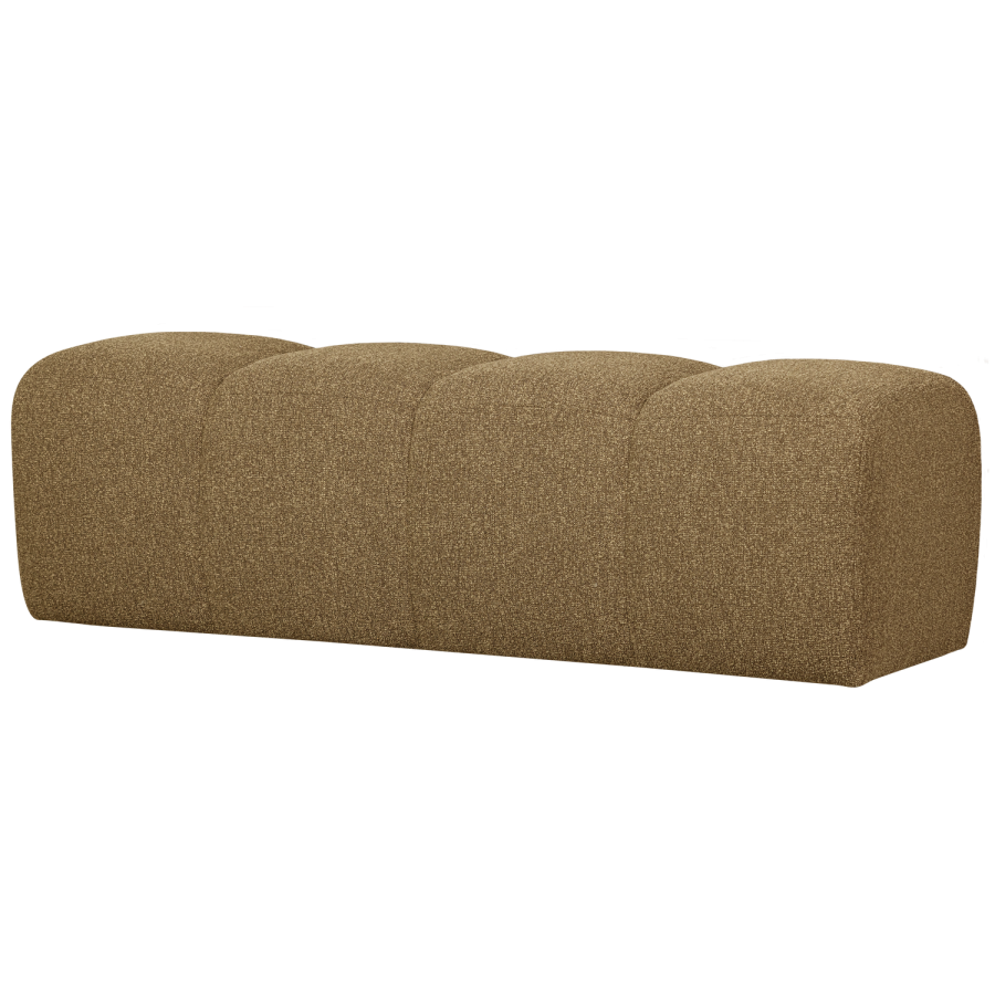 WOOOD MOJO MATBÄNK 164 CM BOUCLE GUL/BRUN MELANGE MELANGE