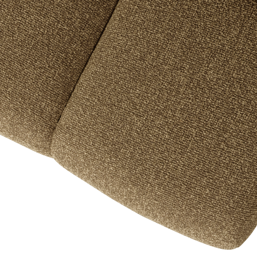 WOOOD MOJO MATBÄNK 164 CM BOUCLE GUL/BRUN MELANGE MELANGE