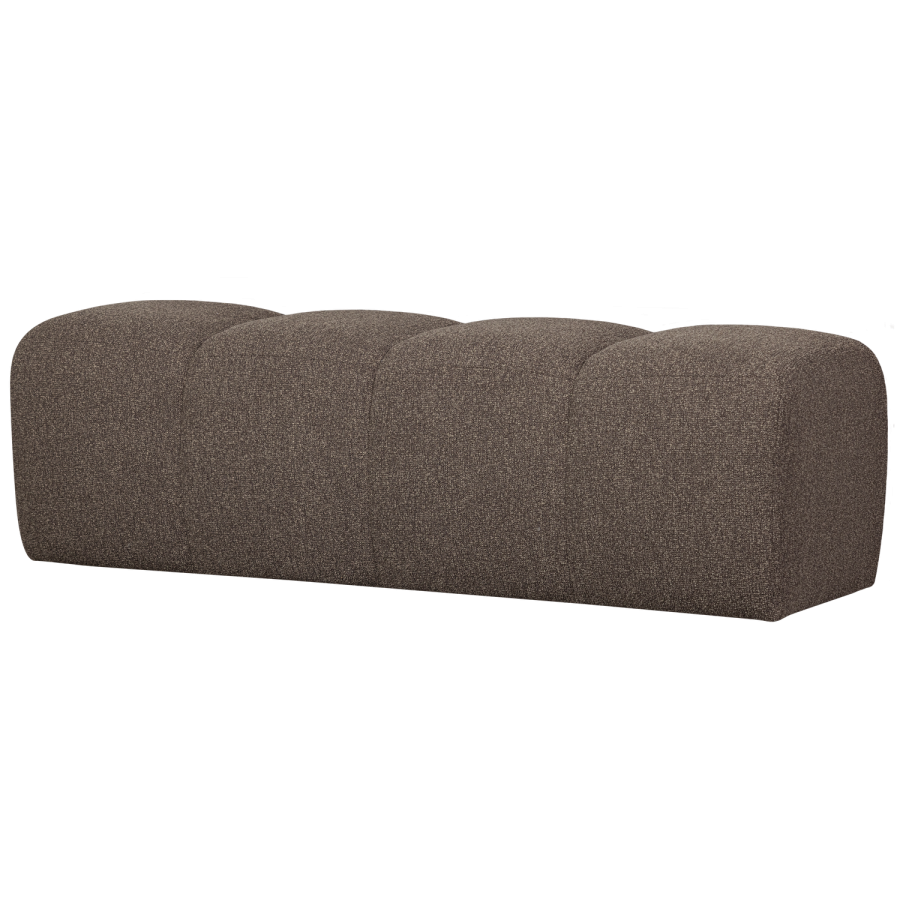 WOOOD MOJO MATBÄNK 164 CM BOUCLE BRUN MELANGE