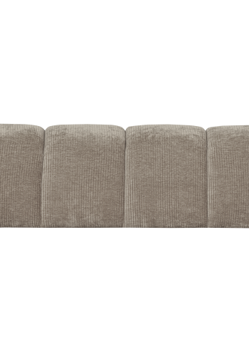 WOOOD MOJO MATBÄNK 164 CM VÄVT RIBBT TYG MÖRK SAND