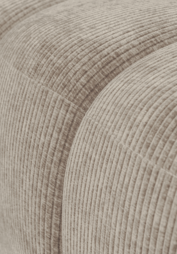 WOOOD MOJO MATBÄNK 164 CM VÄVT RIBBT TYG MÖRK SAND