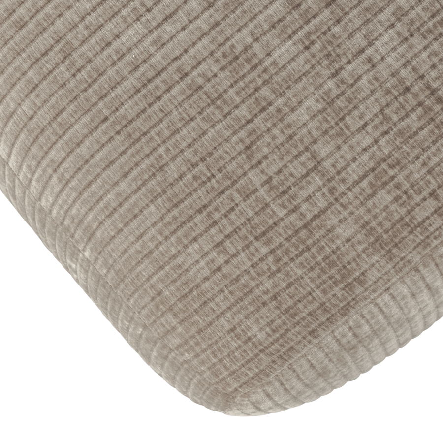 WOOOD MOJO MATBÄNK 164 CM VÄVT RIBBT TYG MÖRK SAND