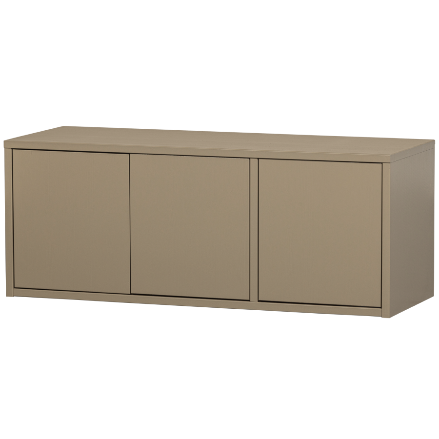 WOOOD Turner TV-bord, m. 3 lger og 2 hylder - brun fyrretr (120x44)