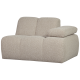 WOOOD MOJO 1-personers sofa med armln, hjre, Boucle, beige meleret