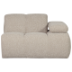 WOOOD MOJO 1-personers sofa med armln, hjre, Boucle, beige meleret