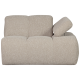 WOOOD MOJO 1-personers sofa med armln, hjre, Boucle, beige meleret