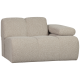 WOOOD MOJO 1-personers sofa med armln, hjre, Boucle, beige meleret