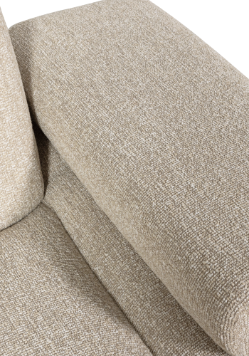 WOOOD MOJO 1-personers sofa med armln, hjre, Boucle, beige meleret