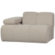 WOOOD MOJO 1-personers sofa med armln, venstre, BOUCLE, beige meleret