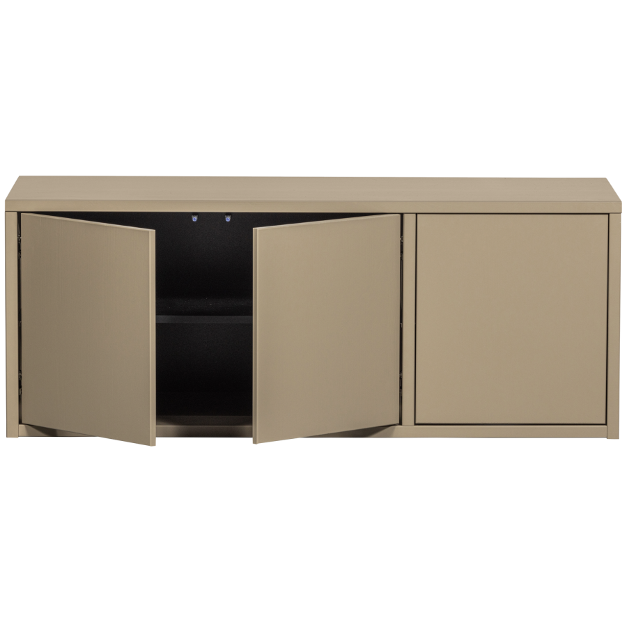 WOOOD Turner TV-bord, m. 3 lger og 2 hylder - brun fyrretr (120x44)