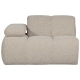 WOOOD MOJO 1-personers sofa med armln, venstre, BOUCLE, beige meleret