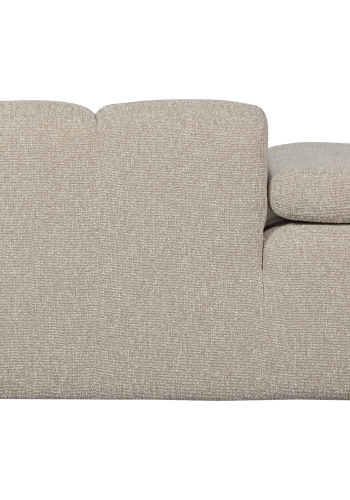 WOOOD MOJO 1-personers sofa med armln, venstre, BOUCLE, beige meleret