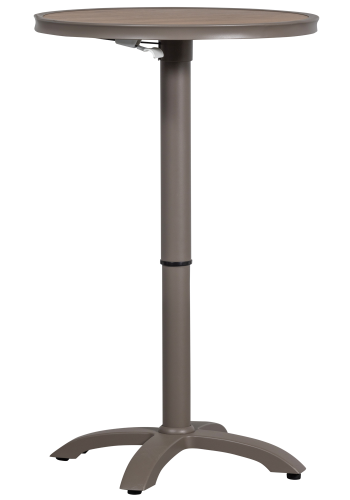 WOOOD JEPPE HÖJDJUSTERBART BARBORD FÖR TRÄDGRD I ALUMINIUM BRUN/GR