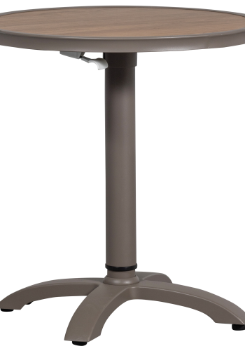 WOOOD JEPPE HÖJDJUSTERBART BARBORD FÖR TRÄDGRD I ALUMINIUM BRUN/GR