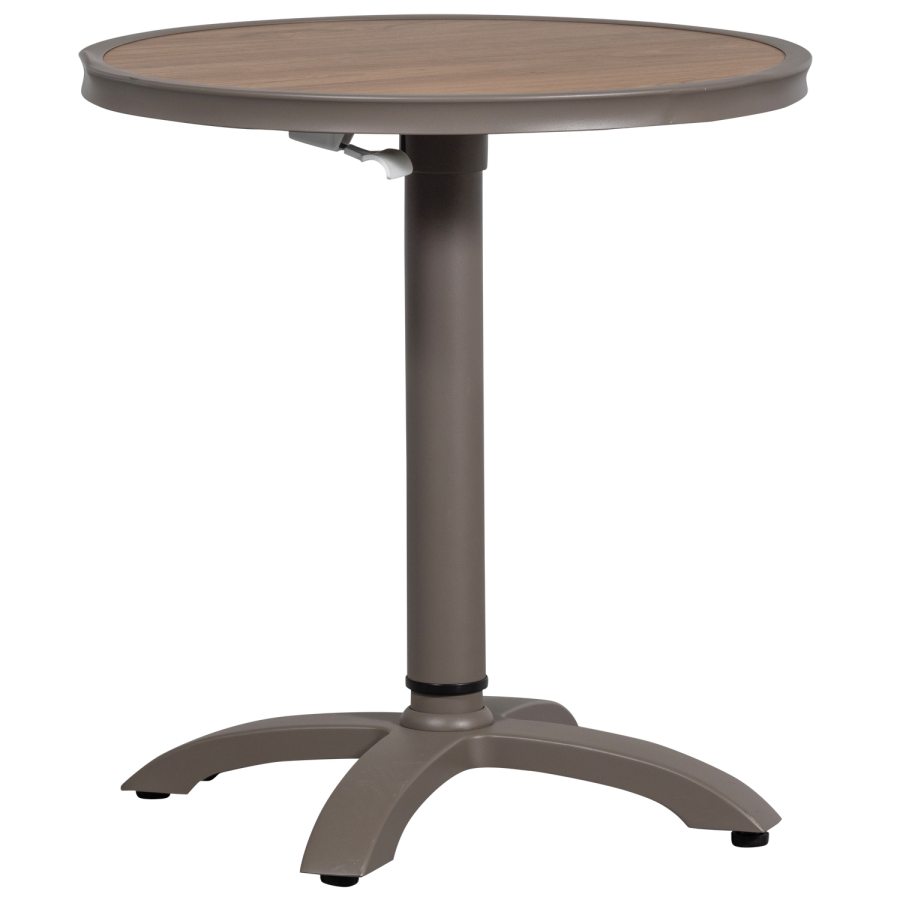 WOOOD JEPPE HÖJDJUSTERBART BARBORD FÖR TRÄDGRD I ALUMINIUM BRUN/GR