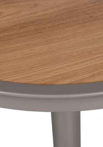 WOOOD JEPPE HÖJDJUSTERBART BARBORD FÖR TRÄDGRD I ALUMINIUM BRUN/GR