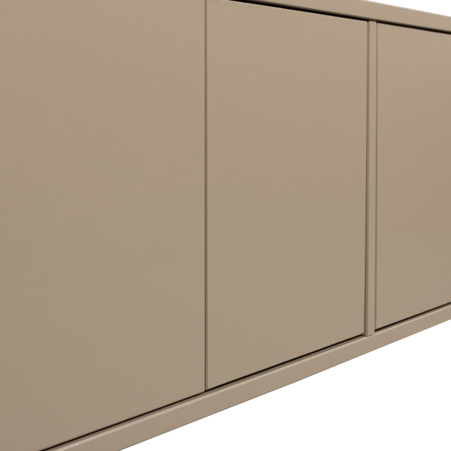 WOOOD Turner TV-bord, m. 3 lger og 2 hylder - brun fyrretr (120x44)