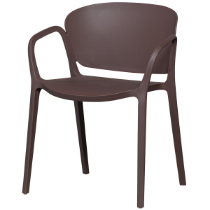 WOOOD BENT HAVESTOL PLASTIK LILLA/BRUN