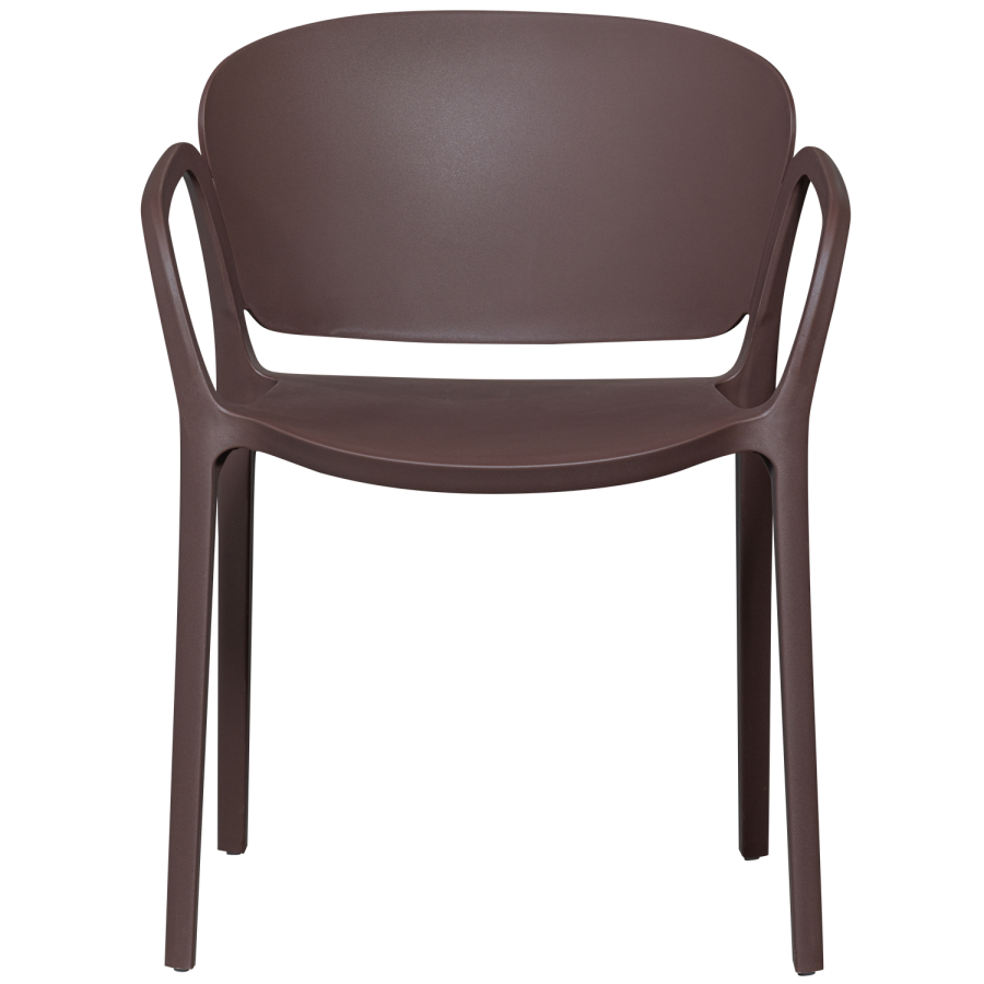 WOOOD BENT HAVESTOL PLASTIK LILLA/BRUN