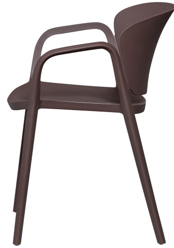 WOOOD BENT HAVESTOL PLASTIK LILLA/BRUN