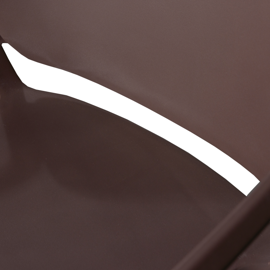 WOOOD BENT HAVESTOL PLASTIK LILLA/BRUN