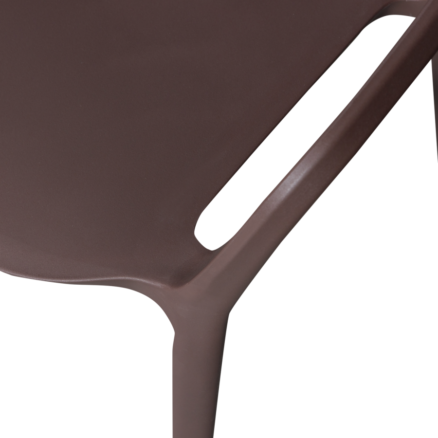 WOOOD BENT HAVESTOL PLASTIK LILLA/BRUN